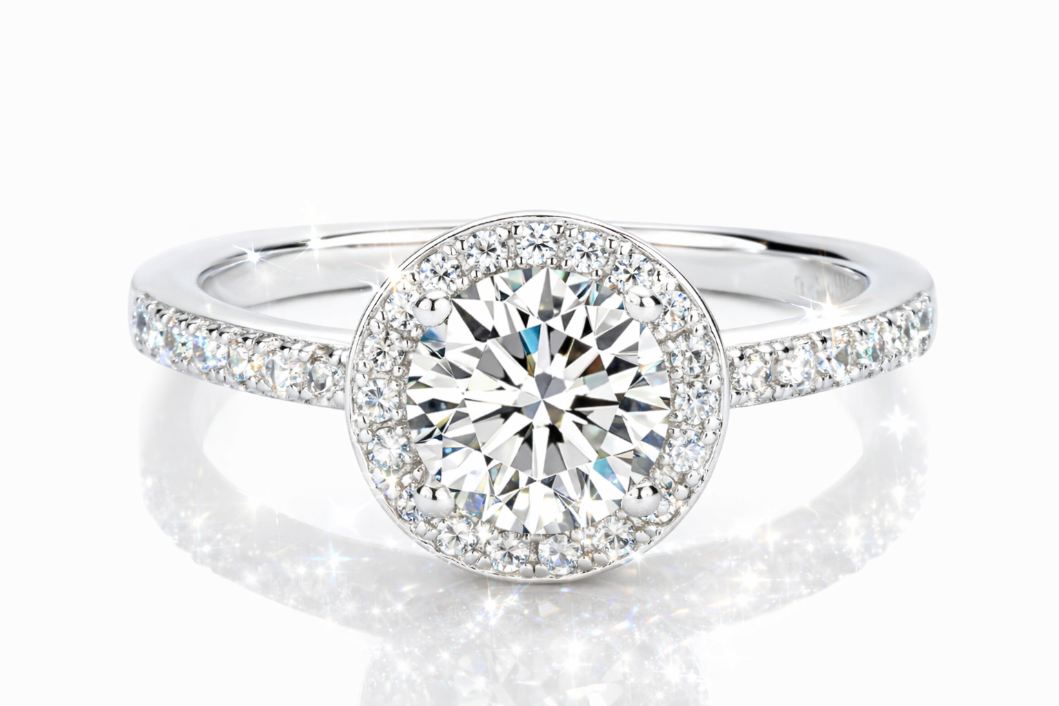 Moisannite ring 2 carat with GRA certificate s925