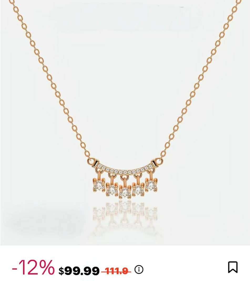 $99.99 ONLY
With GRA CERTIFICATE 
✨ Elevate your everyday look ✨
moissanite arc pendant necklace 💎
Minimal, classy, and guaranteed to sparkle in every light